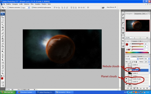 Creation of Planets: Step 8